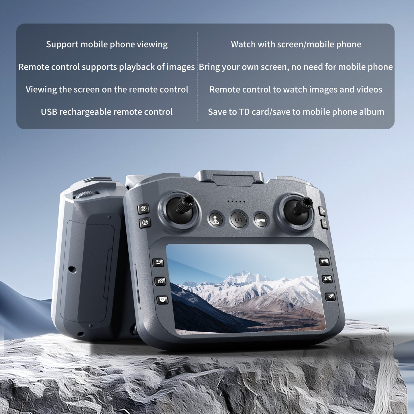 4K HD FPV Drone with GPS, 25 Minutes Long Endurance, with 3 Batteries And Organizer Bag, Wi-Fi And APP Control, Real-time Map Positioning, Brushless Motors, Intelligent Following, Obstacle-free Obstacle Avoidance, GPS Auto-re - ViralGenius Store