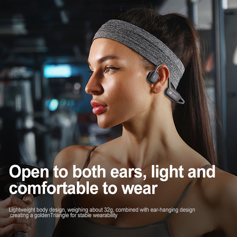 Wireless Bone Conduction Earphone Magnetic Charging Port, Protection With Microphone Built-in Multi-function Button Switch MP3 Mode Intelligent, Can Be Used For Swimming Sports Music Fitness Long Endurance