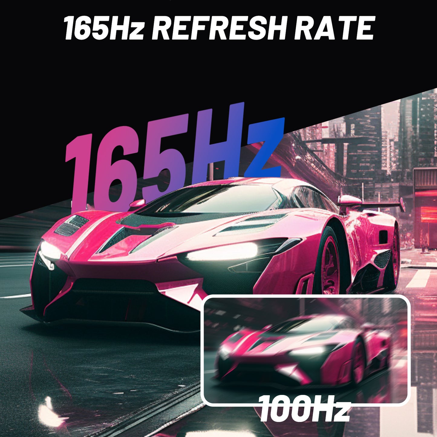 34 Inch Ultrawide Curved Gaming Monitor, 1500R PC Screen 165hz UWQHD 3440x1440 Curved Computer Screen with FreeSync,Support Wallmount 100x100mm - ViralGenius Store