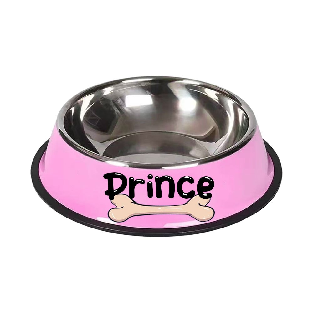 1pc Personalized Stainless Steel Dog Bowls - Non-Slip Custom Pet Feeding Dishes - For Dogs - Ideal for New Year Gifts - ViralGenius Store