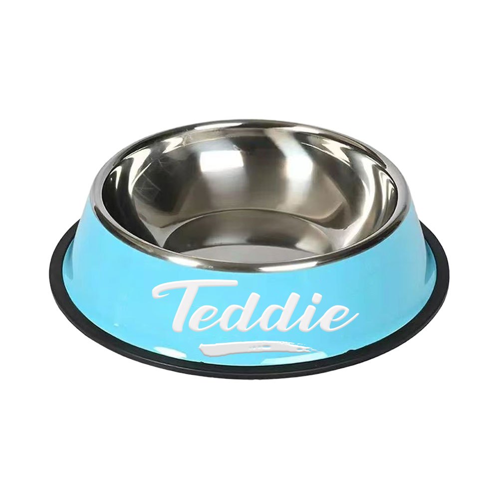 1pc Personalized Stainless Steel Dog Bowls - Non-Slip Custom Pet Feeding Dishes - For Dogs - Ideal for New Year Gifts - ViralGenius Store