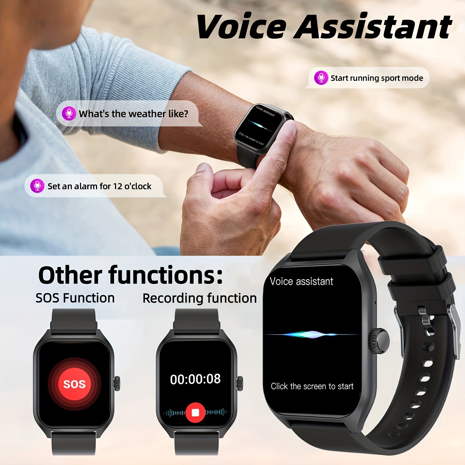 100+ Sports Modes Smart Watch - ViralGenius Store