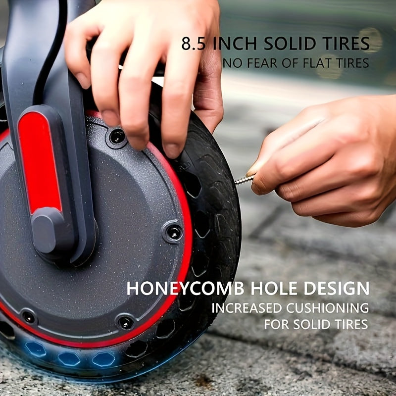 LADPED Electric Scooter, 350W 36V 5.2AH-10.5AH, 8.5" Solid Tires, 19 Mile Range And 3 Modes, High Speed for Teens And Adults, Foldable And Height Adjustable, Designed for Beginners- Ideal for City Streets, Parks, Or Campus Pa - ViralGenius Store