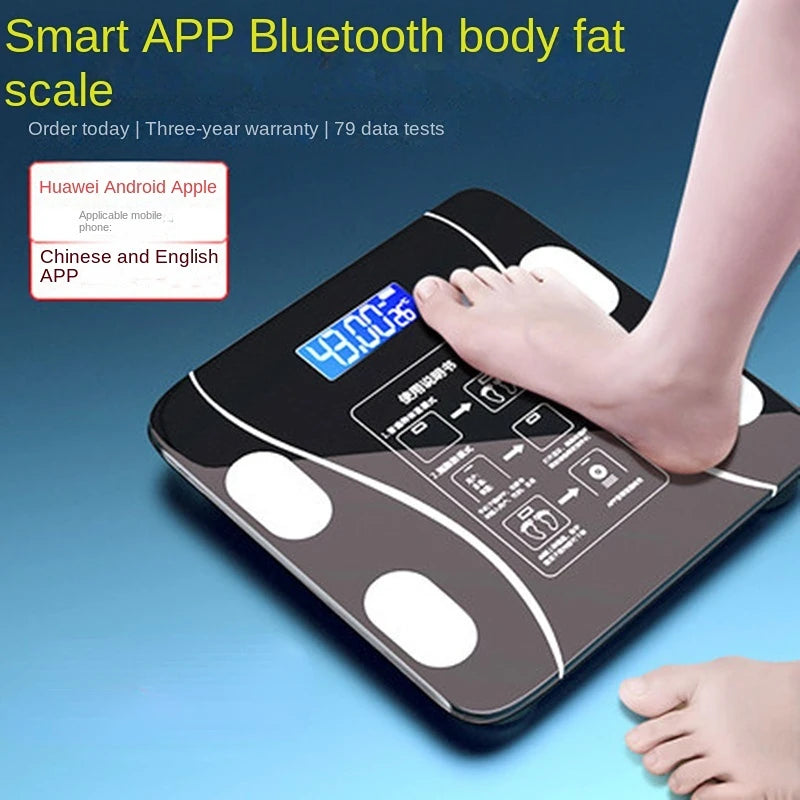 Bluetooth body fat scale height and fat loss instrument ultra-accurate electronic smart home weight scale - ViralGenius Store