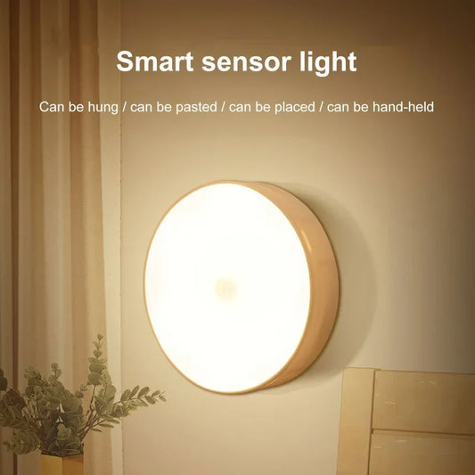 LED Smart Human Body Sensor Night Lamp Emergency Automatic Lighting USB Charging Wireless Magentic Suction Use Night Light - ViralGenius Store