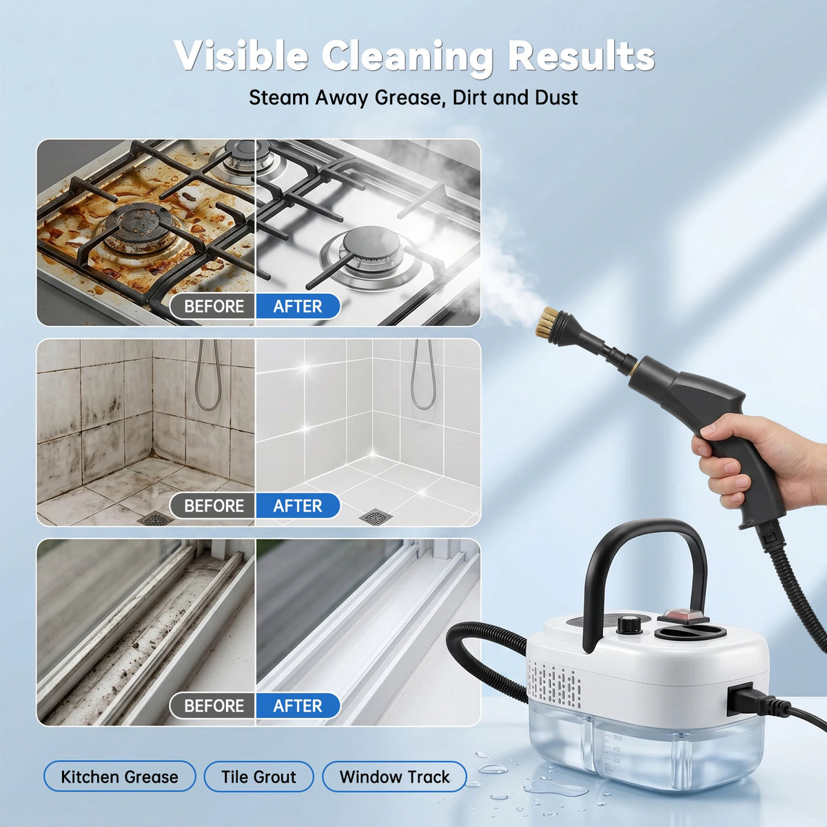 SteamPro 2500W Handheld Steam Cleaner