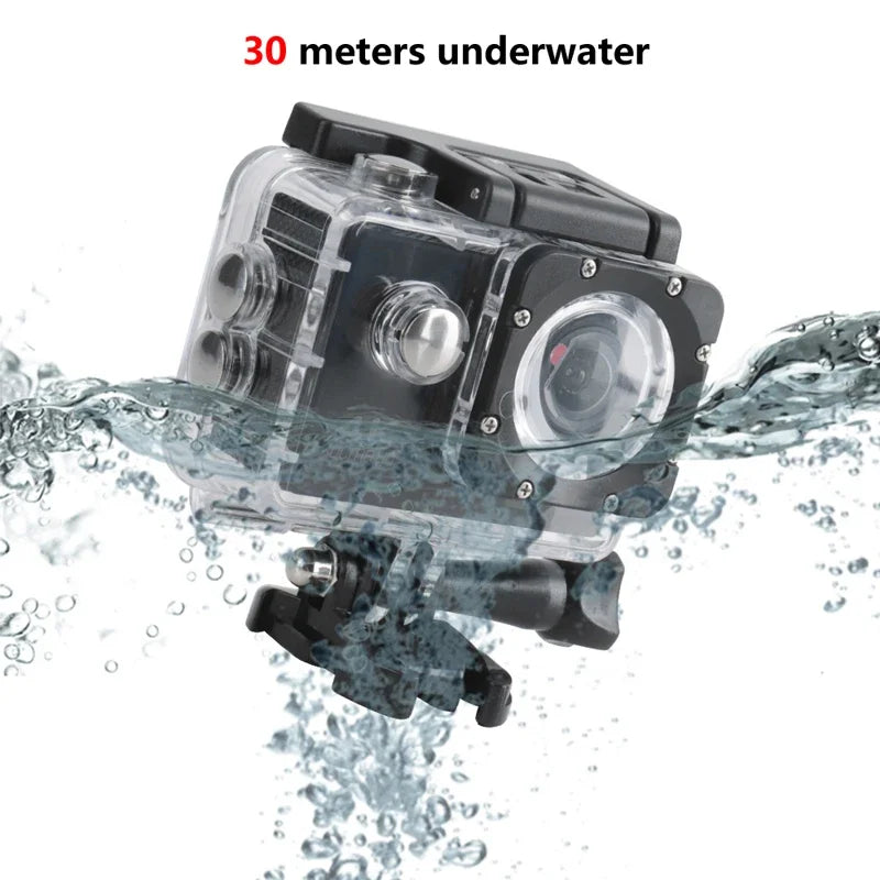 Helmet Video Recording Camera Sports Cameras Outdoor Cam 4K Action Camera 1080P/30FPS WiFi 2.0" 170D Underwater Waterproof - ViralGenius Store