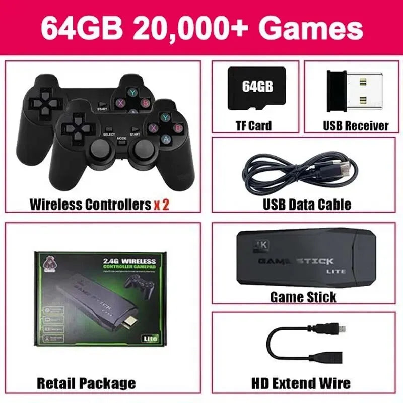 TV Game Stick 4K HD Retro Mini Handheld Game Player - ViralGenius Store