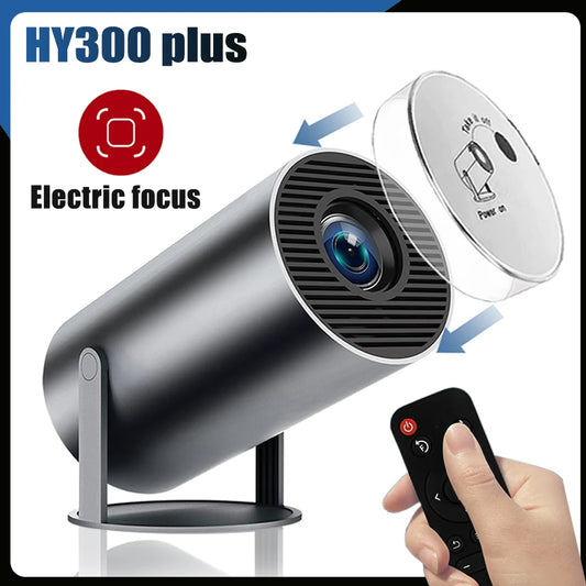 DITONG HY300 Plus Projector Android 4K 1280*720P Video Cinema Outdoor Portable Outdoor home hd led Projetor hy300 pro Upgraded - ViralGenius Store