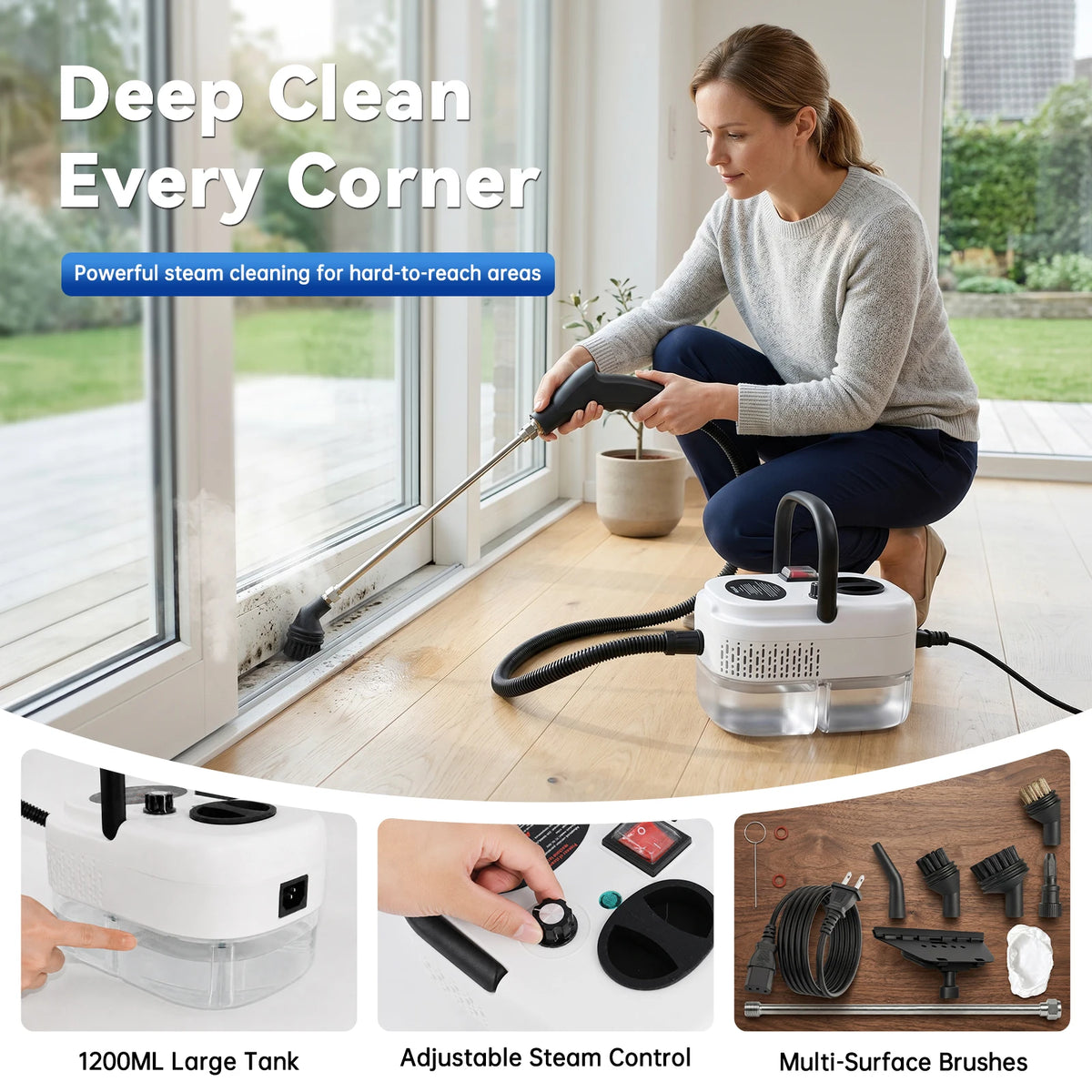 SteamPro 2500W Handheld Steam Cleaner