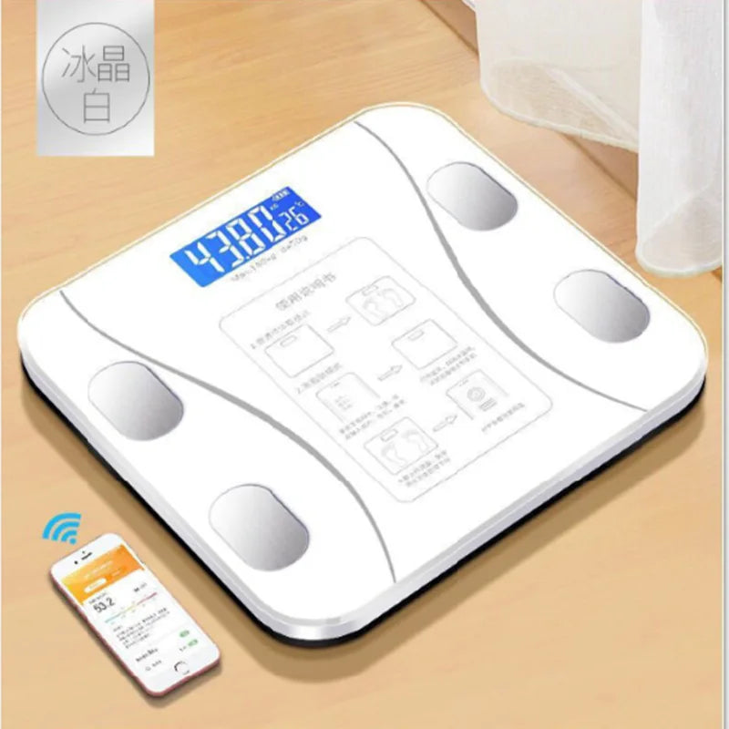 Bluetooth body fat scale height and fat loss instrument ultra-accurate electronic smart home weight scale - ViralGenius Store