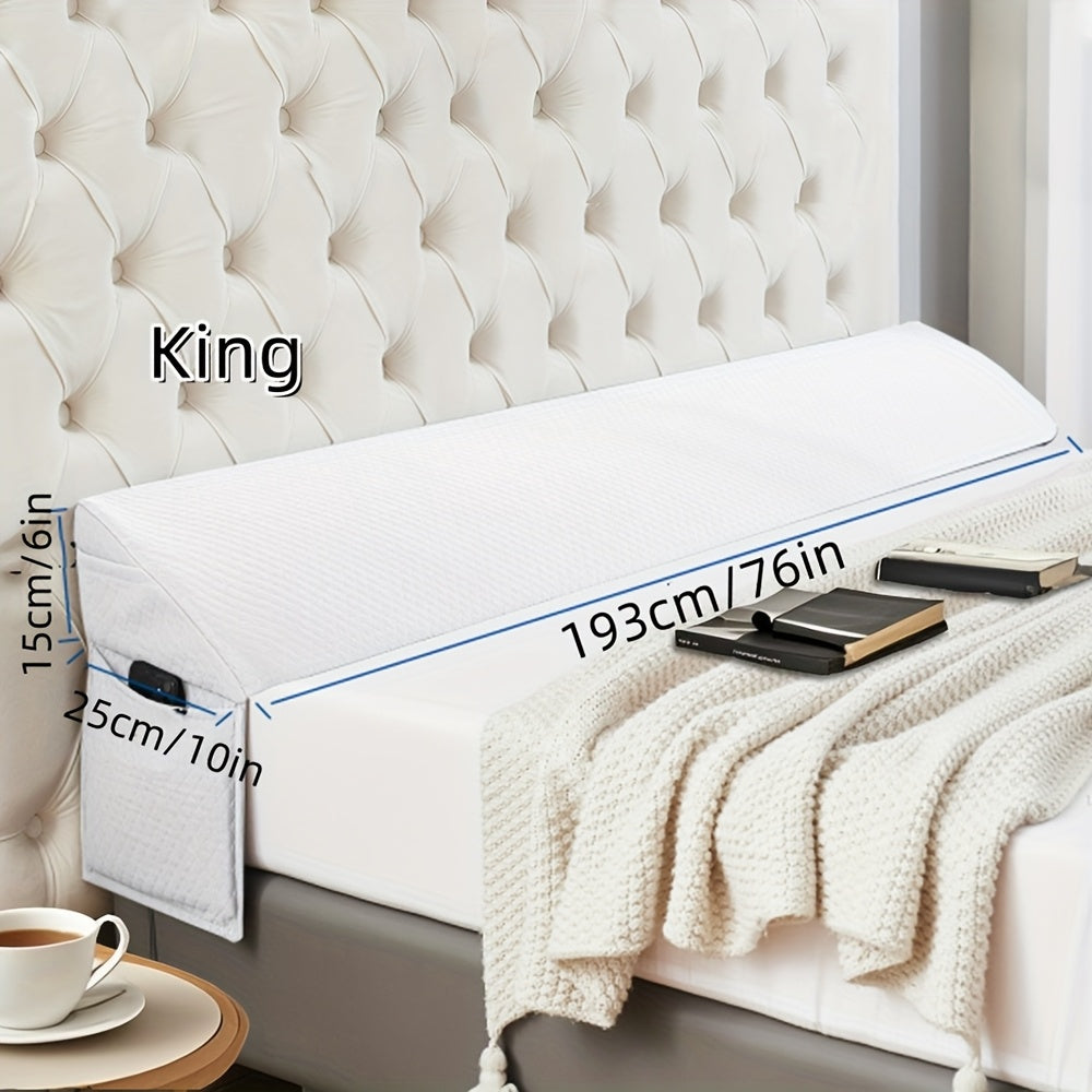 Bed Wedge Pillow - Bed Gap Filler Mattress Wedge Headboard Pillow Close The Gap Between Your Headboard or Wall for Sleeping Backrest Pillow - ViralGenius Store