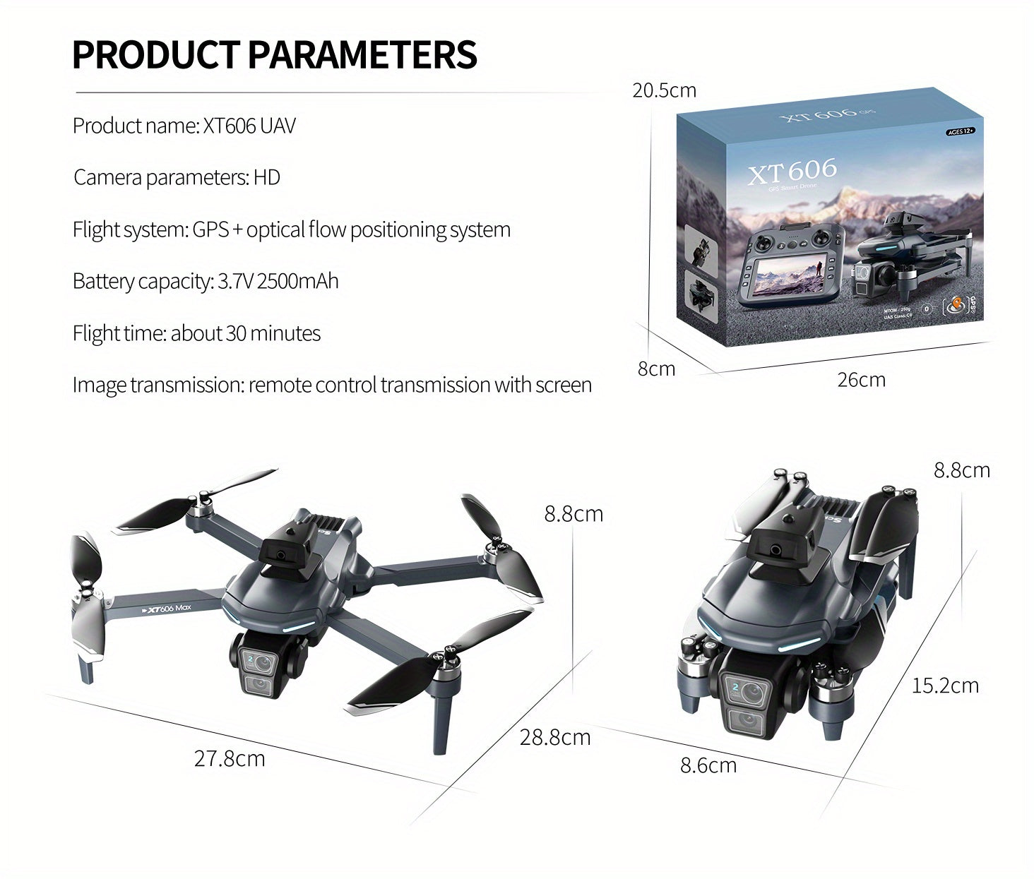 4K HD FPV Drone with GPS, 25 Minutes Long Endurance, with 3 Batteries And Organizer Bag, Wi-Fi And APP Control, Real-time Map Positioning, Brushless Motors, Intelligent Following, Obstacle-free Obstacle Avoidance, GPS Auto-re - ViralGenius Store