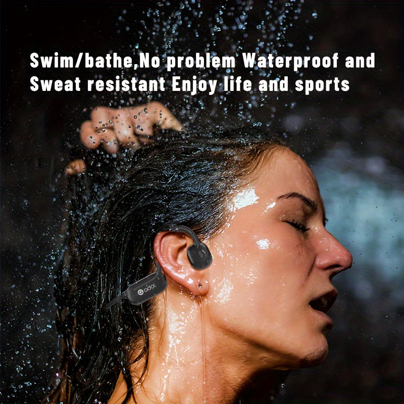 Wireless Bone Conduction Earphone Magnetic Charging Port, Protection With Microphone Built-in Multi-function Button Switch MP3 Mode Intelligent, Can Be Used For Swimming Sports Music Fitness Long Endurance