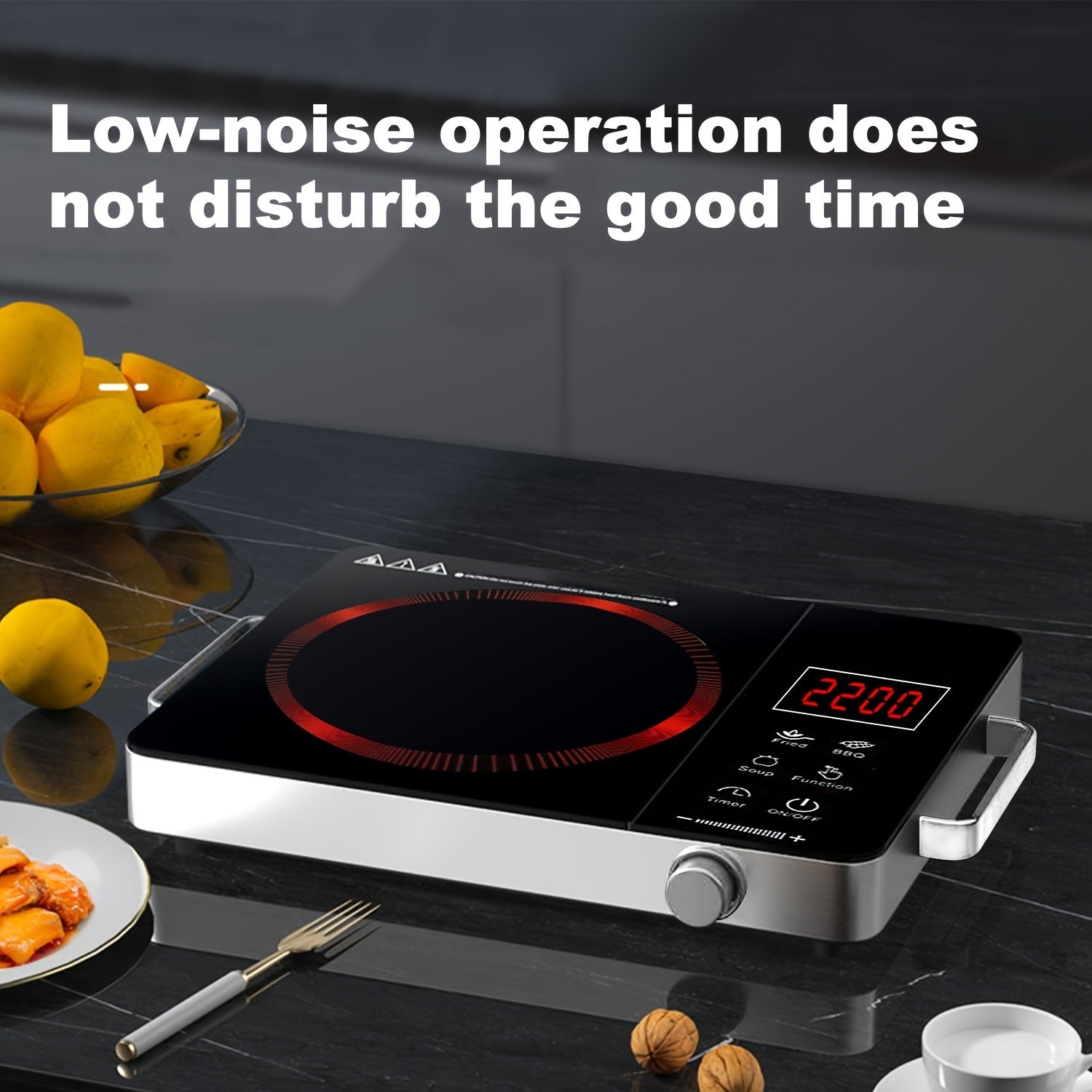 Electric Ceramic Stove, 2200W Ceramic Stove - 2200W Electric Ceramic Stove Infrared Induction Cooker Home Cooktop Cooking Furnace US 110V - ViralGenius Store