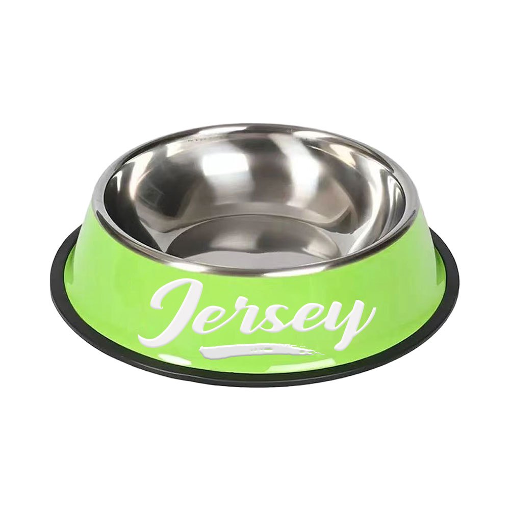 1pc Personalized Stainless Steel Dog Bowls - Non-Slip Custom Pet Feeding Dishes - For Dogs - Ideal for New Year Gifts - ViralGenius Store
