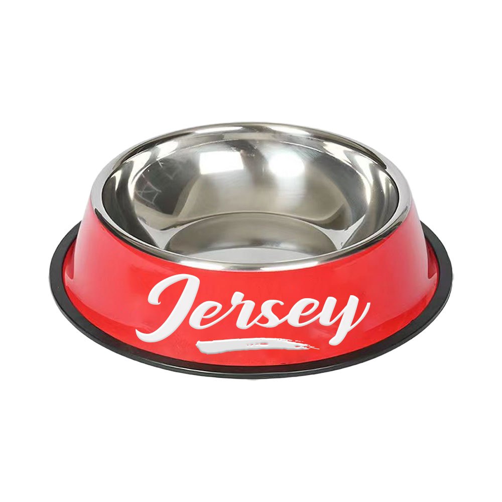 1pc Personalized Stainless Steel Dog Bowls - Non-Slip Custom Pet Feeding Dishes - For Dogs - Ideal for New Year Gifts - ViralGenius Store