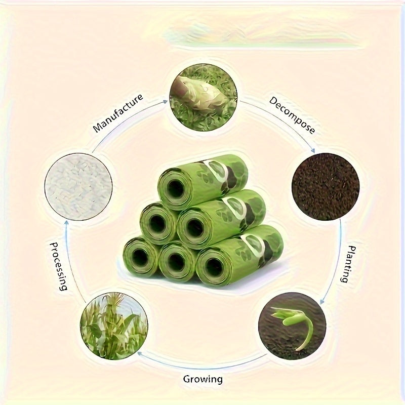 120pcs Thick Leak-Proof Poop Bags for Cats & Dogs - Heavy-Duty Polyethylene Pet Waste Bags with Paw Print Design, Compatible with Automatic Dispensers, Individually Wrapped Roll Packaging, Easy-to-Clean & Durable for Puppies, - ViralGenius Store