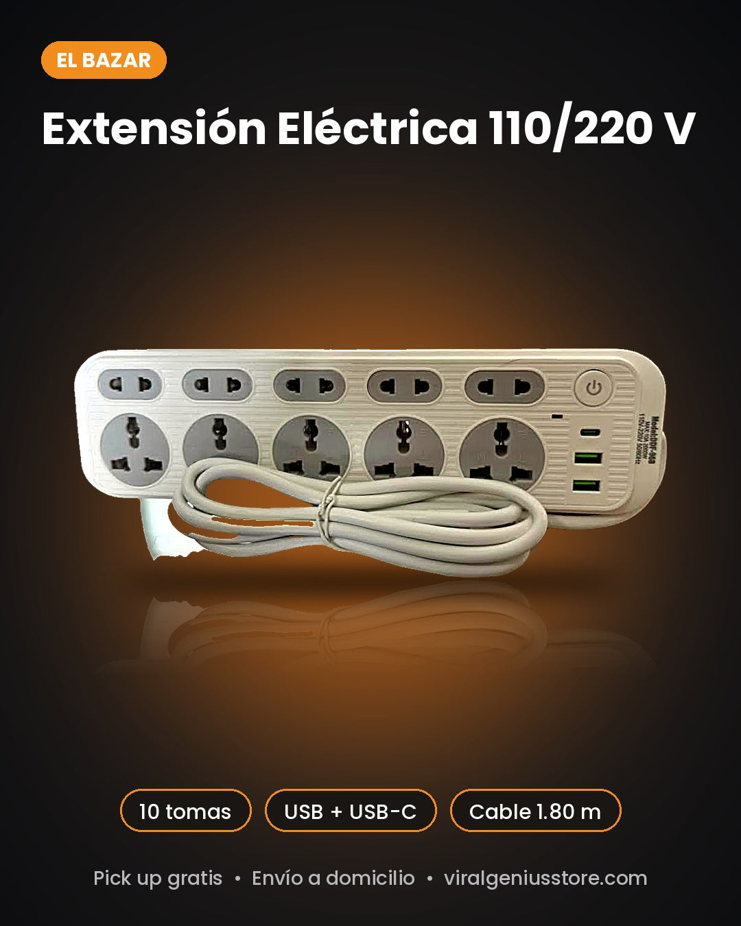 Extensión Eléctrica 110/220 V – El Bazar