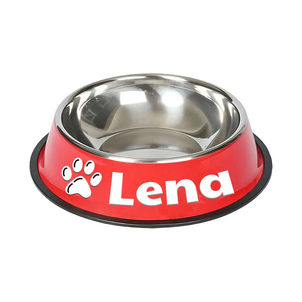 1pc Personalized Stainless Steel Dog Bowls - Non-Slip Custom Pet Feeding Dishes - For Dogs - Ideal for New Year Gifts - ViralGenius Store