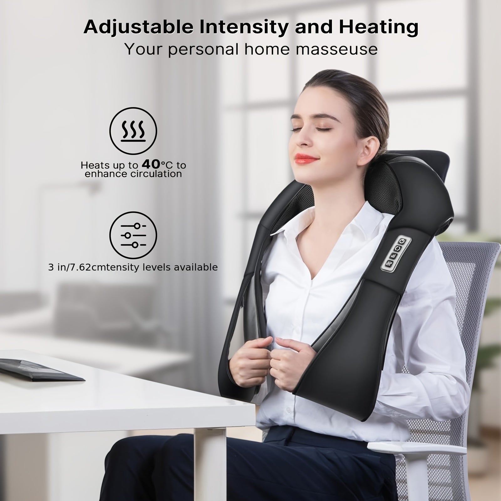 Shiatsu Back and Neck Massager with Heat, Electric 4D Massager Neck and Shoulder Massager, Deep Kneading Massage Pillow for Body Muscle, Use at Home, Office, Car- Best Gifts for Women Men Mom Dad, Valentine's Day Gift, Mother - ViralGenius Store