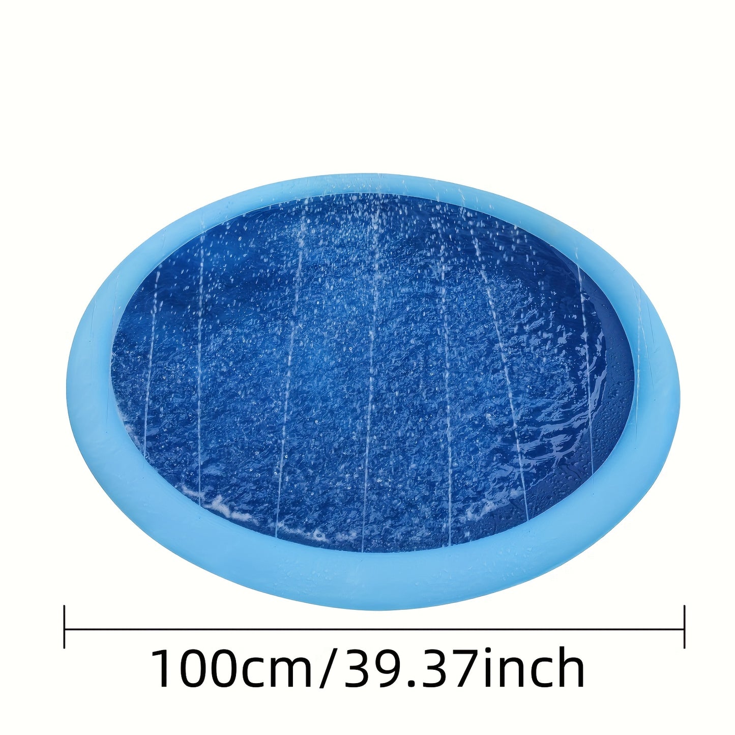 Durable Pet Water Spray Mat, Thick PVC Pet Beach Toy and Yard Toy for Outdoor Water Fun and Cleaning