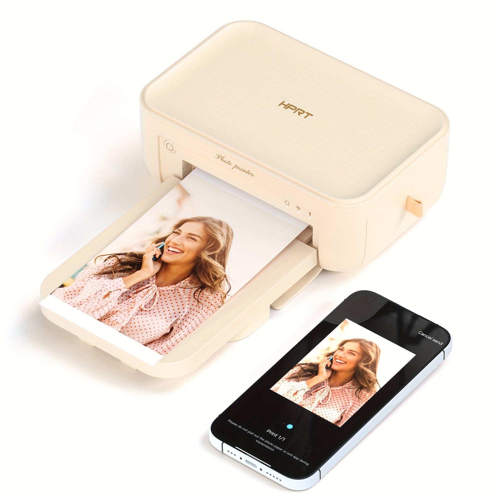 [Wireless Photo Printer] Wi-Fi Wireless 4x6 Photo Printer | +20 Sheets & 1 Ribbon, Instant Picture Printer For iPhone, Android, Smartphone, AR Video Printing, Portable Thermal Dye-Sublimation Printer For Home Use - ViralGenius Store