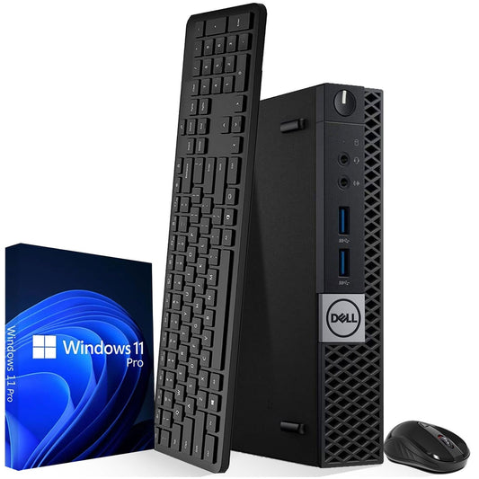 Dell OptiPlex 3050 Tiny | Desktop Computer Mini PC | Intel Core i5-6500T 6th Gen Quad-Core Processor | DDR4 RAM | Solid State Drive (SSD) | WiFi | Windows 11 Pro (Renewed)