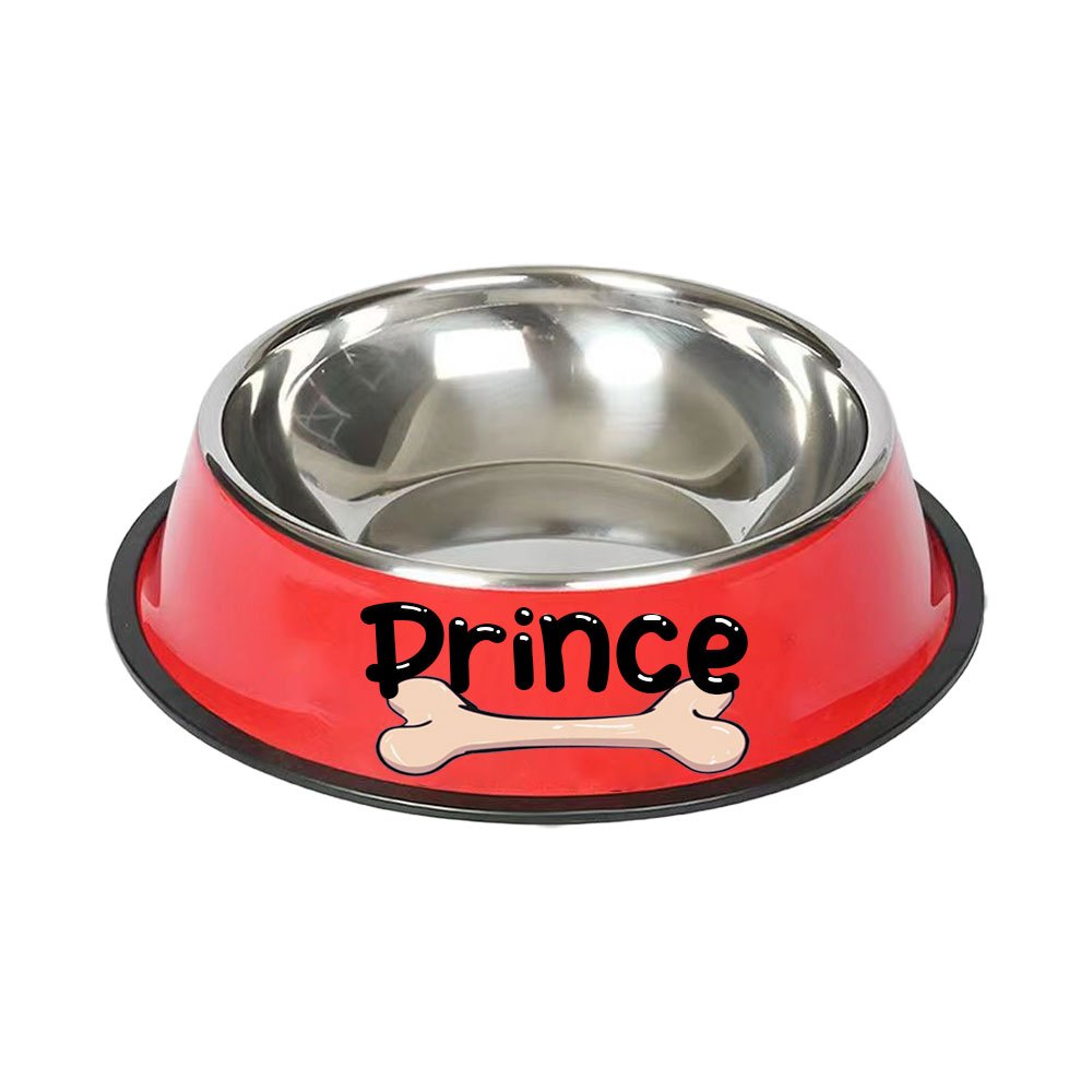 1pc Personalized Stainless Steel Dog Bowls - Non-Slip Custom Pet Feeding Dishes - For Dogs - Ideal for New Year Gifts - ViralGenius Store