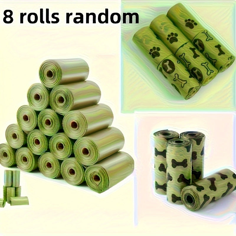 120pcs Thick Leak-Proof Poop Bags for Cats & Dogs - Heavy-Duty Polyethylene Pet Waste Bags with Paw Print Design, Compatible with Automatic Dispensers, Individually Wrapped Roll Packaging, Easy-to-Clean & Durable for Puppies, - ViralGenius Store