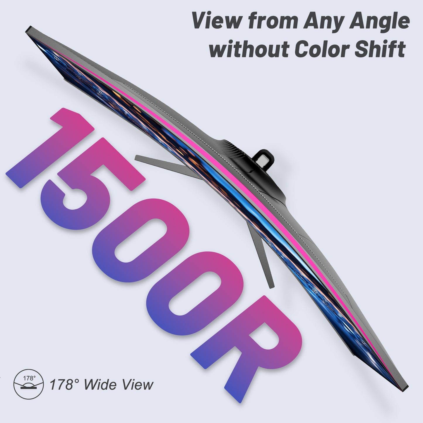 34 Inch Ultrawide Curved Gaming Monitor, 1500R PC Screen 165hz UWQHD 3440x1440 Curved Computer Screen with FreeSync,Support Wallmount 100x100mm - ViralGenius Store