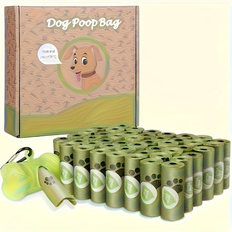 120pcs Thick Leak-Proof Poop Bags for Cats & Dogs - Heavy-Duty Polyethylene Pet Waste Bags with Paw Print Design, Compatible with Automatic Dispensers, Individually Wrapped Roll Packaging, Easy-to-Clean & Durable for Puppies, - ViralGenius Store