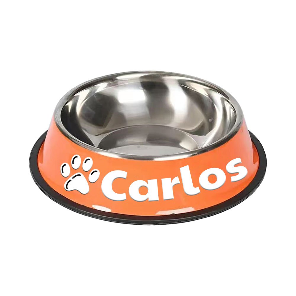1pc Personalized Stainless Steel Dog Bowls - Non-Slip Custom Pet Feeding Dishes - For Dogs - Ideal for New Year Gifts - ViralGenius Store