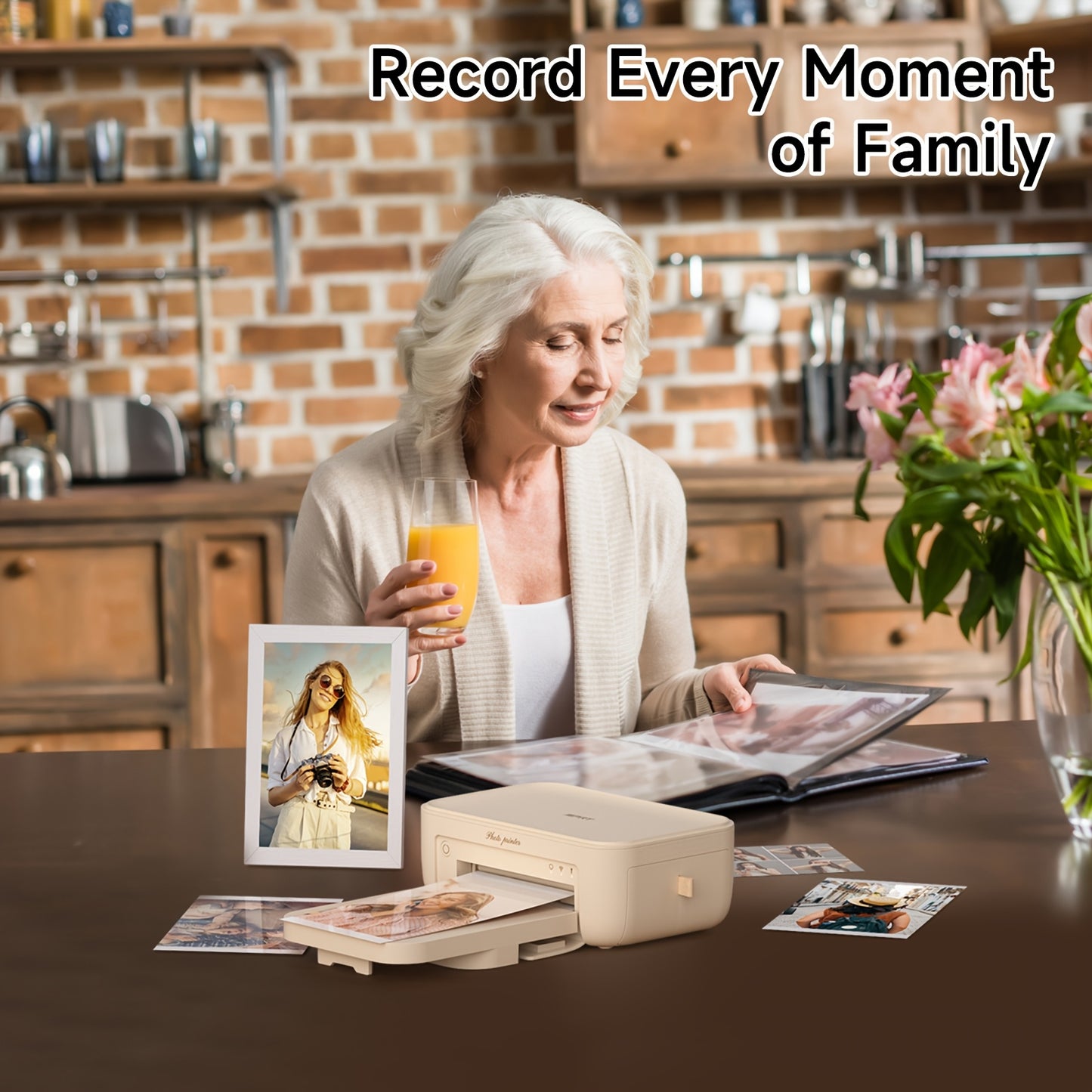 [Wireless Photo Printer] Wi-Fi Wireless 4x6 Photo Printer | +20 Sheets & 1 Ribbon, Instant Picture Printer For iPhone, Android, Smartphone, AR Video Printing, Portable Thermal Dye-Sublimation Printer For Home Use - ViralGenius Store