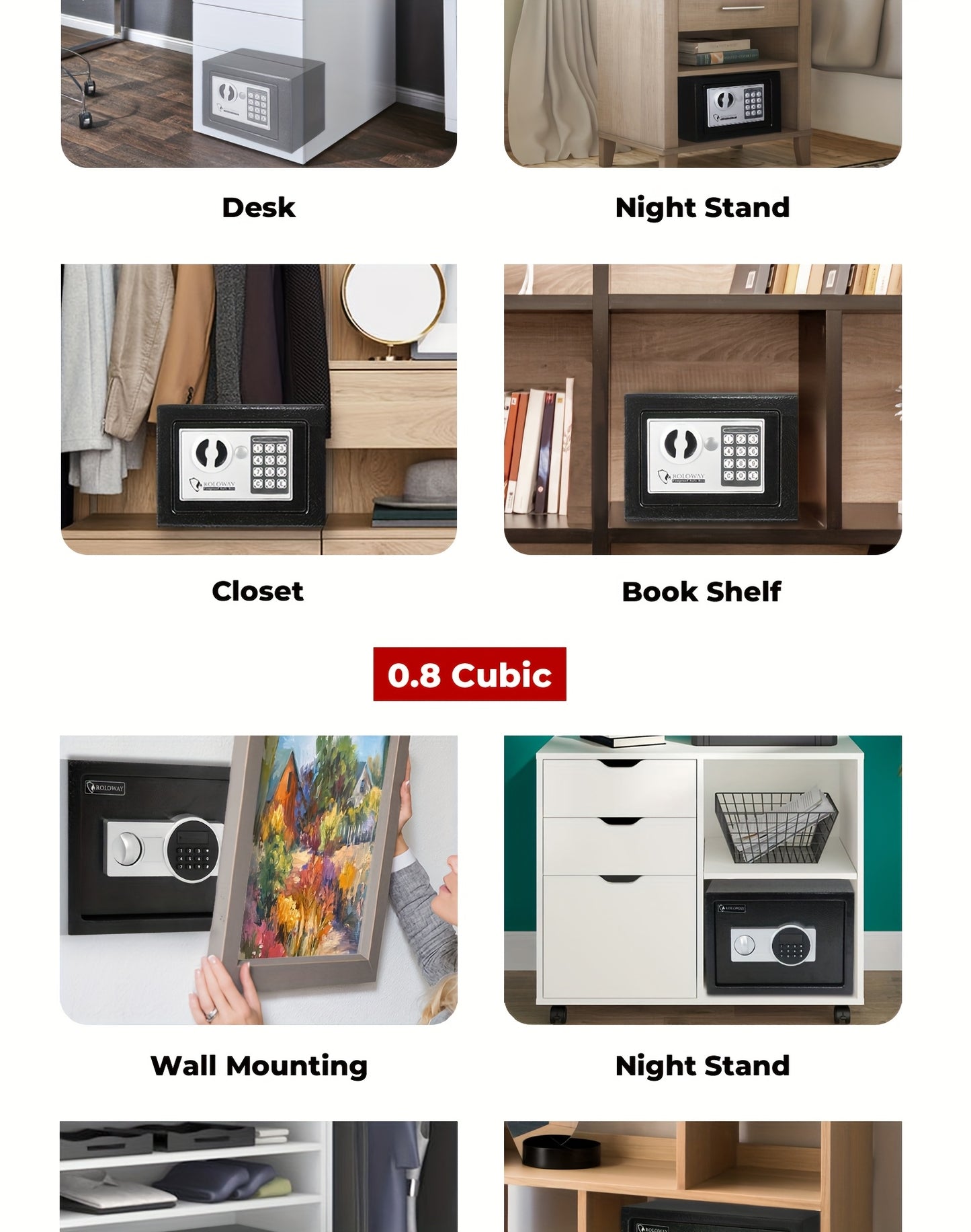 High-Security Fireproof Safes With Complimentary Fire -Resistant Bag | Premium Protection For Documents, Valuables, And Essentials | Available In Multiple Sizes To Suit Diverse Needs - ViralGenius Store