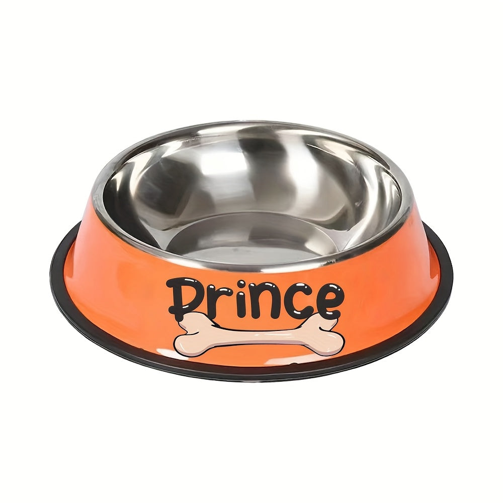 1pc Personalized Stainless Steel Dog Bowls - Non-Slip Custom Pet Feeding Dishes - For Dogs - Ideal for New Year Gifts - ViralGenius Store