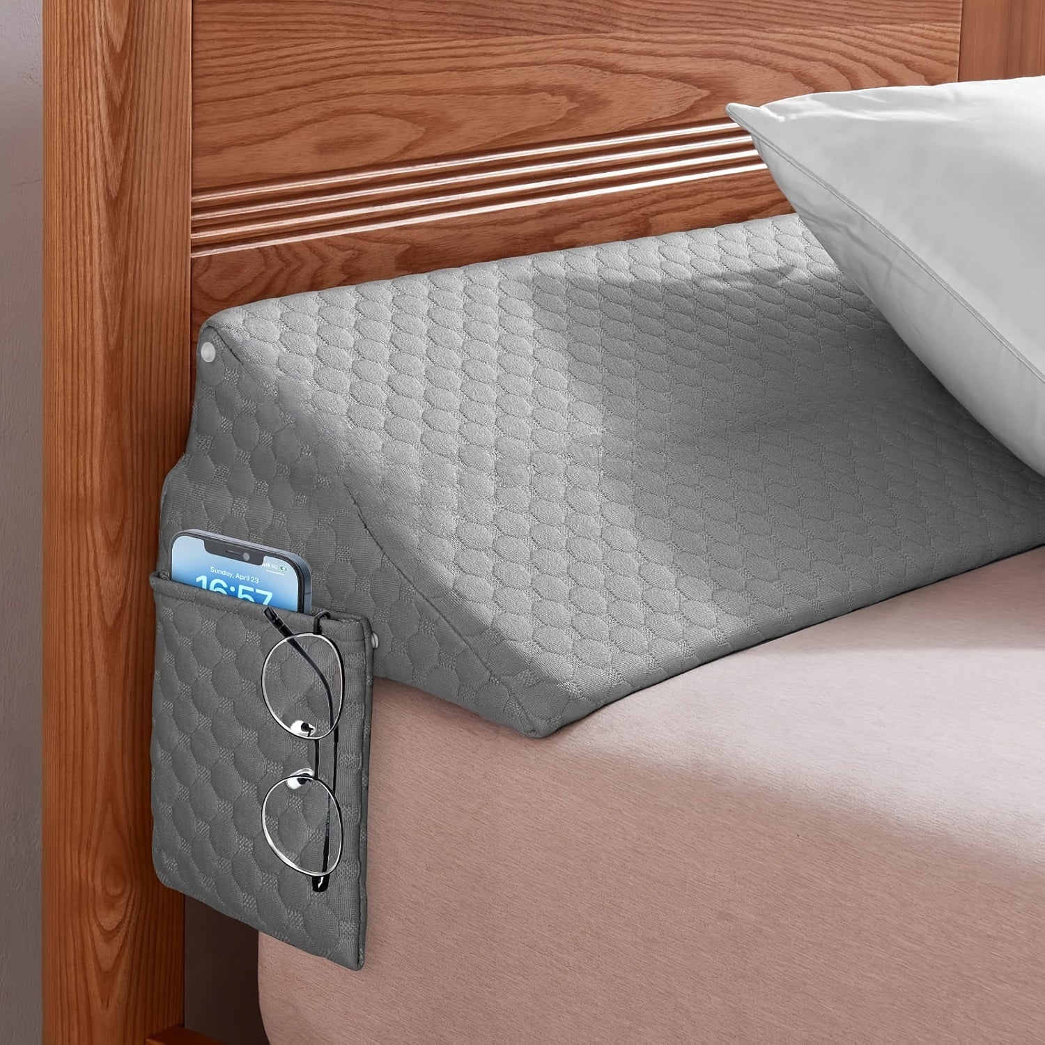 Bed Wedge Pillow - Bed Gap Filler Mattress Wedge Headboard Pillow Close The Gap Between Your Headboard or Wall for Sleeping Backrest Pillow - ViralGenius Store