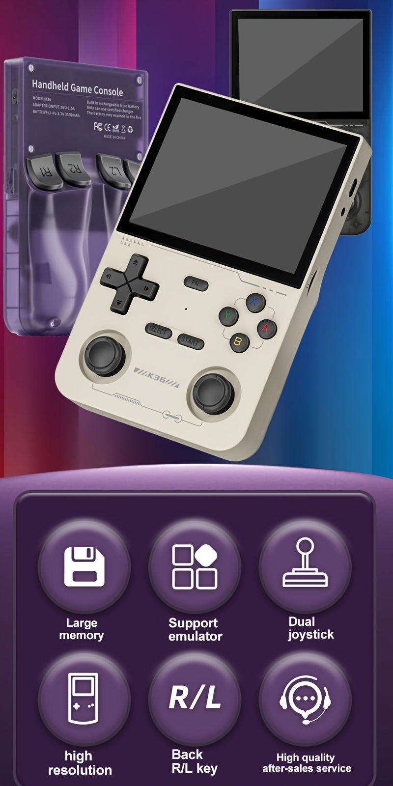 Portable Handheld Gaming Console