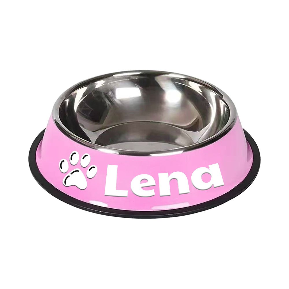 1pc Personalized Stainless Steel Dog Bowls - Non-Slip Custom Pet Feeding Dishes - For Dogs - Ideal for New Year Gifts - ViralGenius Store