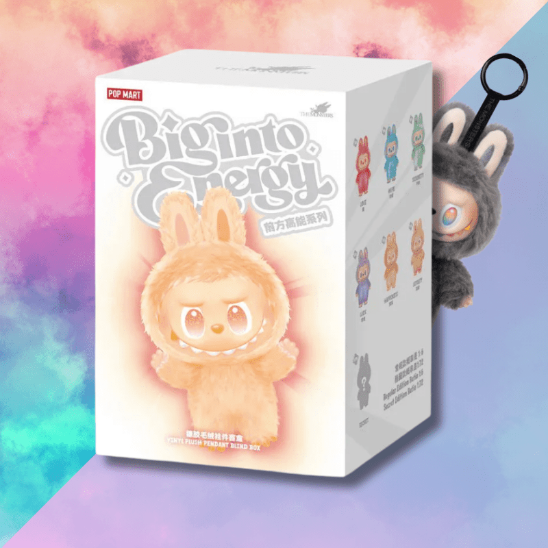 SINGLE BOX, POP MART Labubu 3.0 The Monsters Big into Energy Series-Vinyl Plush Pendant Blind Box, Blind Box Figures, Random Design Action Figures Collectible Toys Home Decorations Halloween - ViralGenius Store