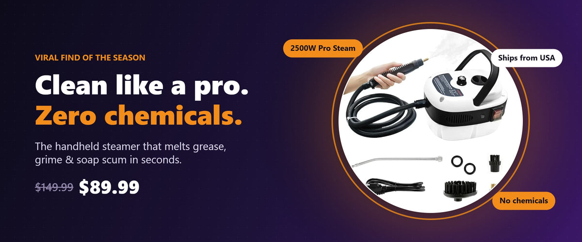 SteamPro handheld steam cleaner – Clean like a pro, zero chemicals